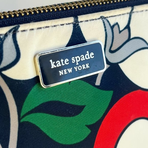 Kate Spade | Dawn Breezy Floral Pop Art Triple Gusset Nylon Crossbody Purse - Picture 3 of 13